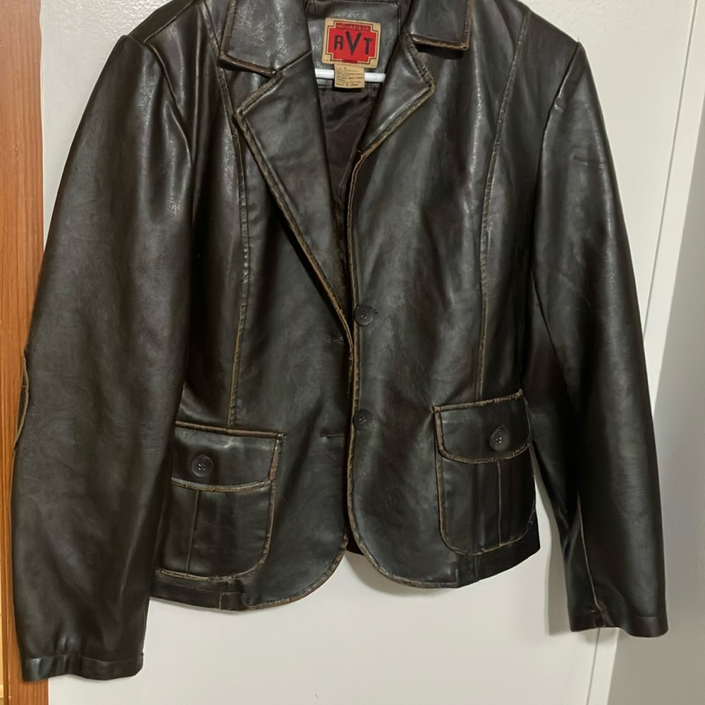 Black Faux Leather Jacket